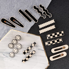 Magicsky clips used in half-up hairstyle, crease-free styling benefit