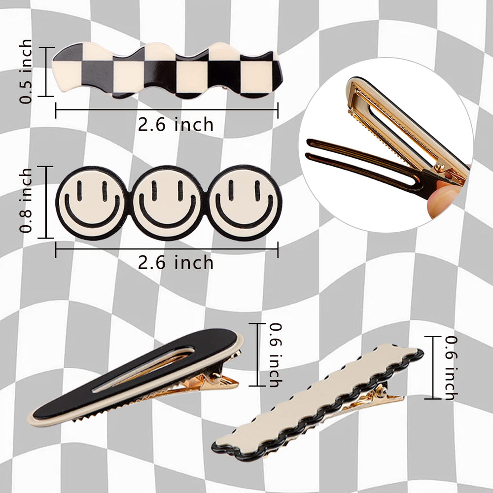 Magicsky mixed patterned clips laid flat, easy mix-and-match accessory benefit