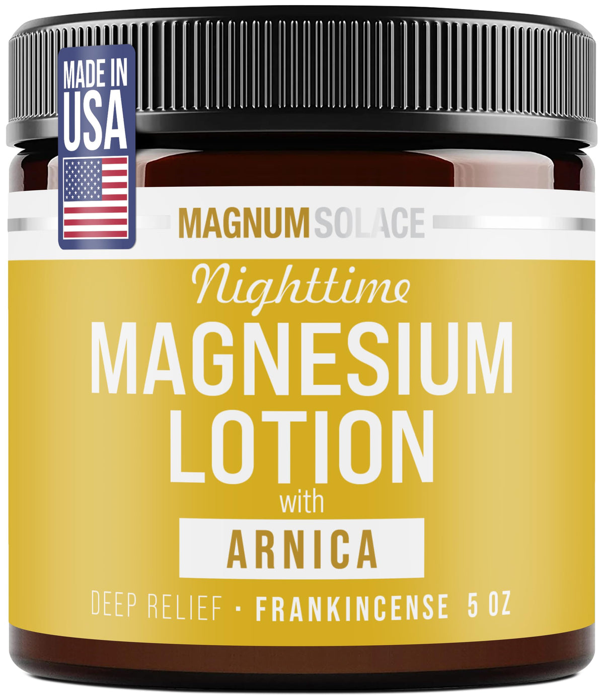 Magnum Solace front packaging showing bottle and label, conveys trustworthy nighttime care