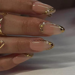 Magrace close-up of gold line detail highlighting the elegant metallic accent