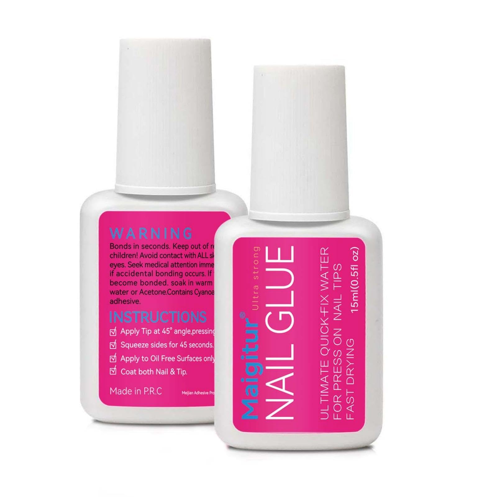 Maigitur brush applicator close-up for precise glue placement