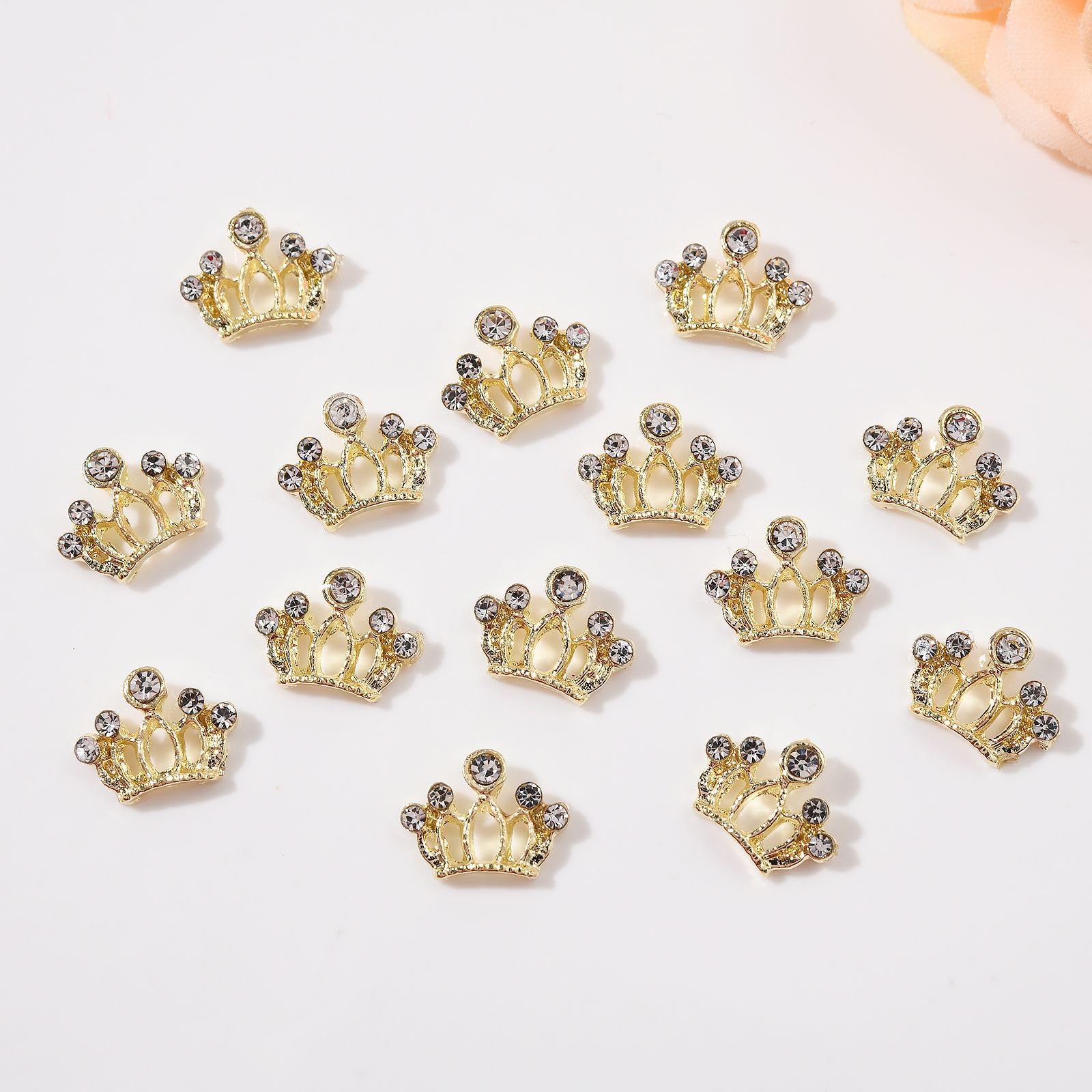 Maigitur close-up of crown charm rhinestones showcasing sparkle and precision detail