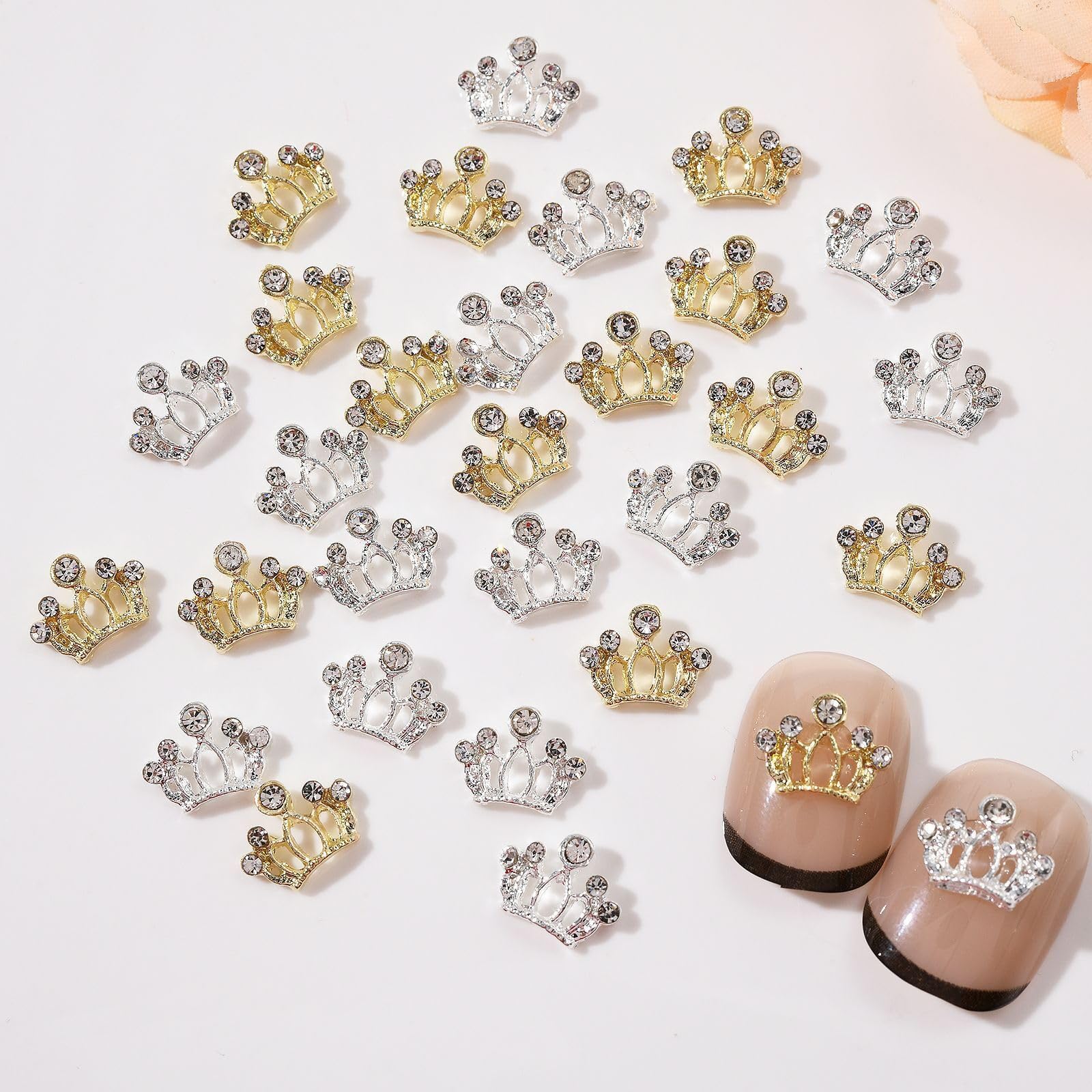 Maigitur front packaging showing crown nail charms and mixed colors for easy selection
