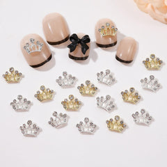 Maigitur assortment spread of gold and silver crowns for mixing and matching designs