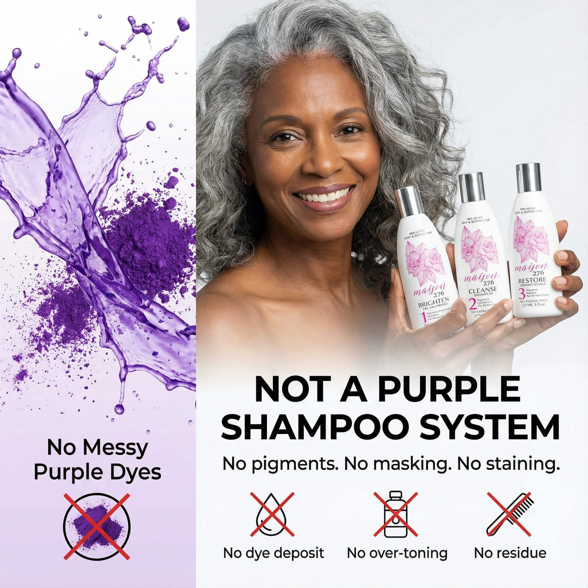 Maison 276 Hydrate shampoo foam texture adding moisture and softness