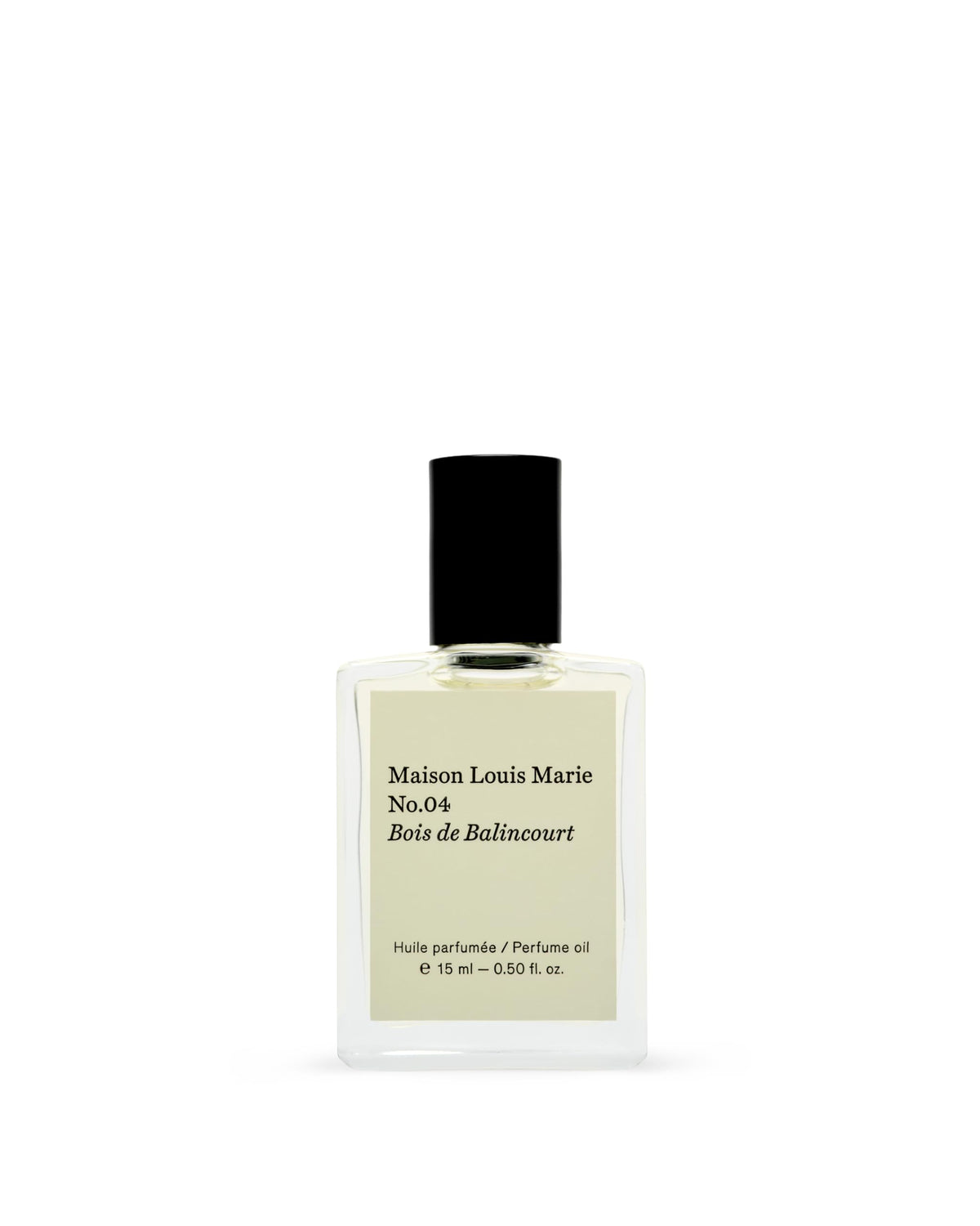 Maison Louis Marie bottle front view showing elegant design and portability benefit