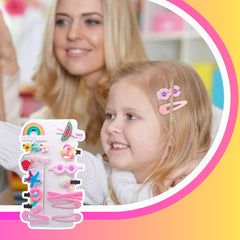 MAITIANISK lifestyle image of child at party wearing coordinated clips and barrettes
