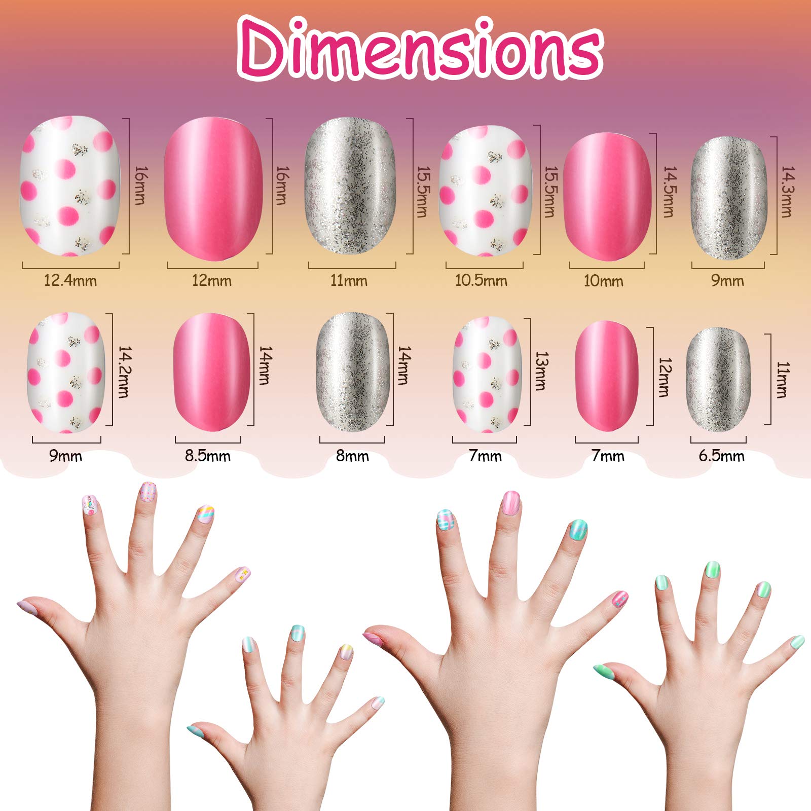 Maitys open box revealing 24 tips per box for abundant nail options