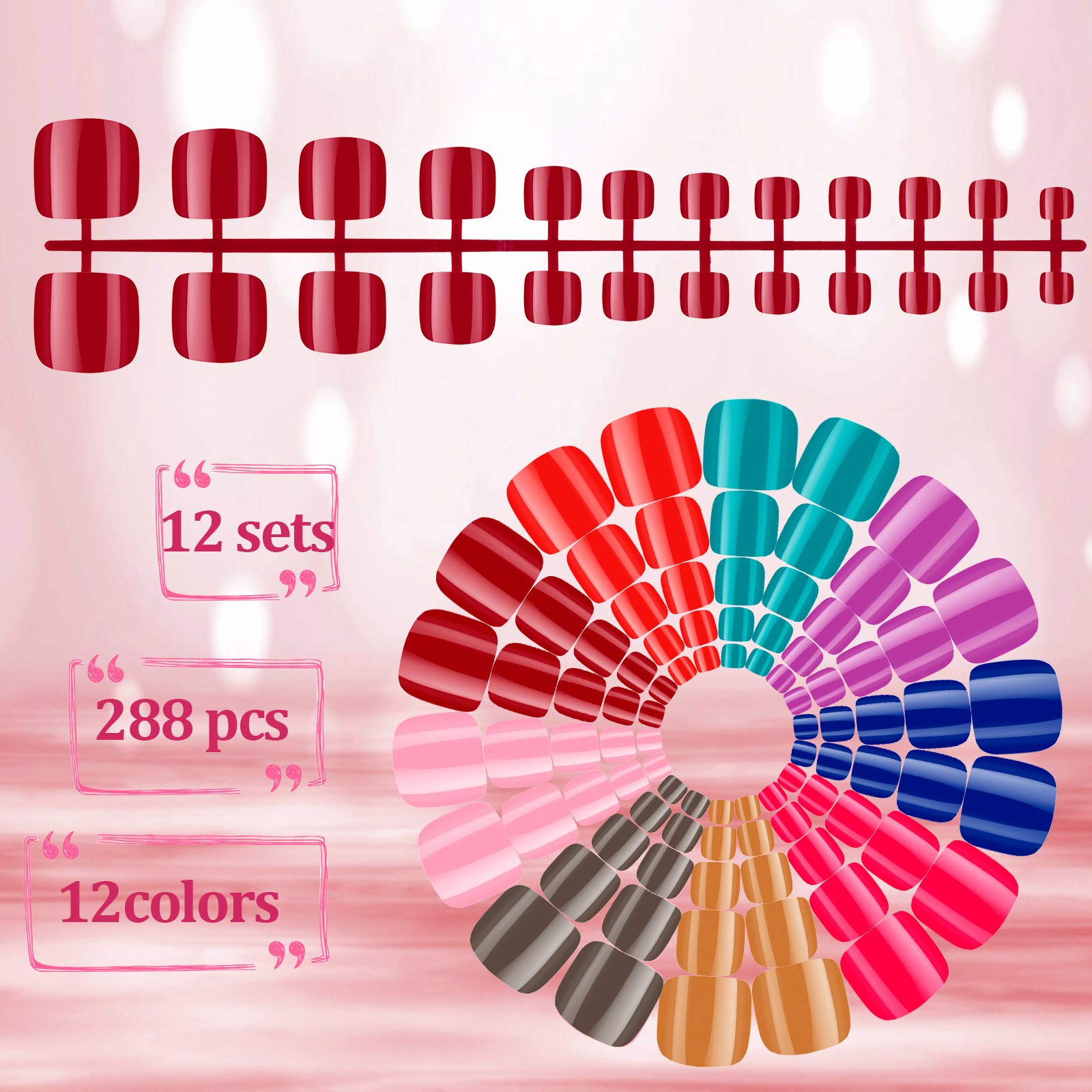 Maitys close-up glossy texture of ABS nails highlighting durable shine
