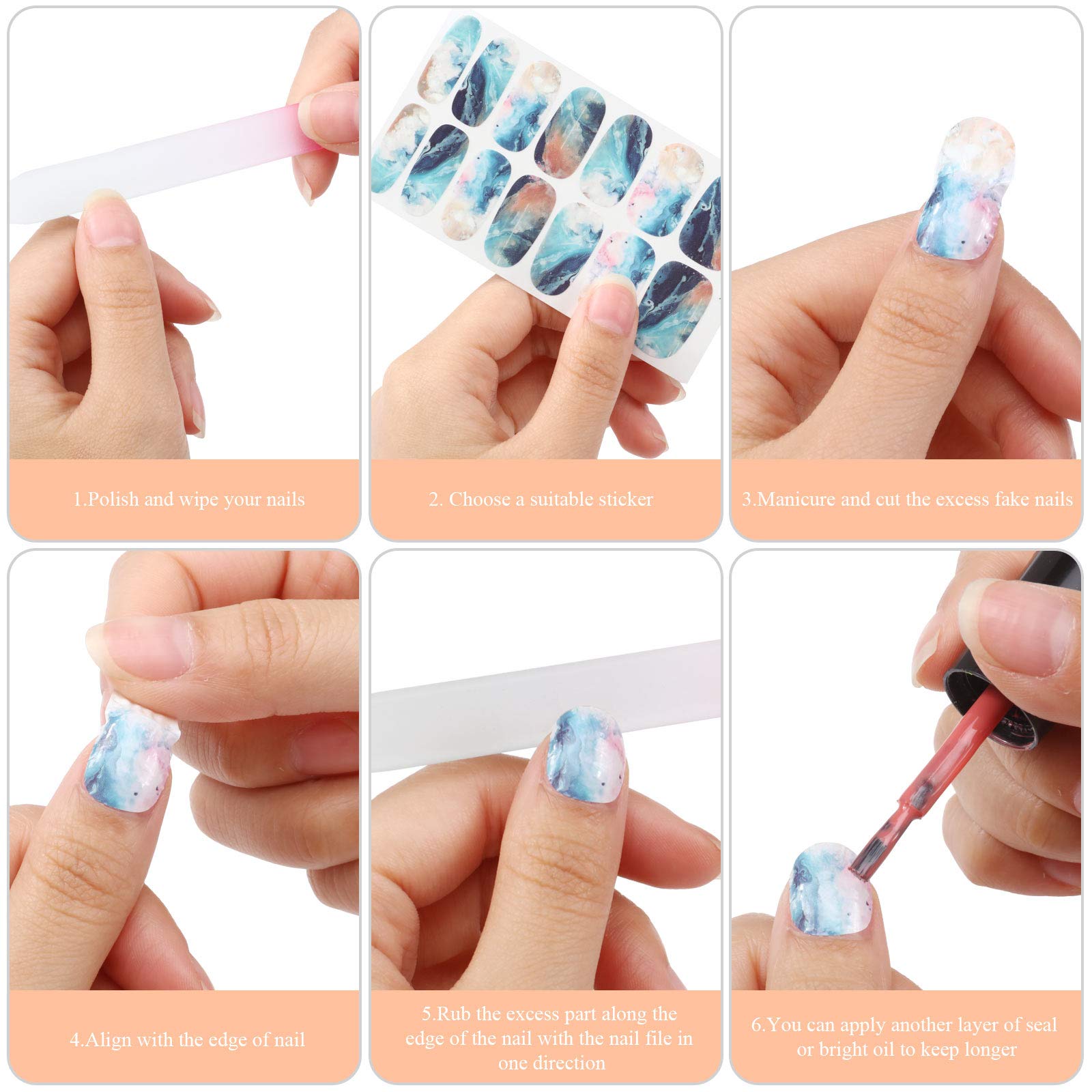Maitys fingernail file and tools included for trimming and smooth edges