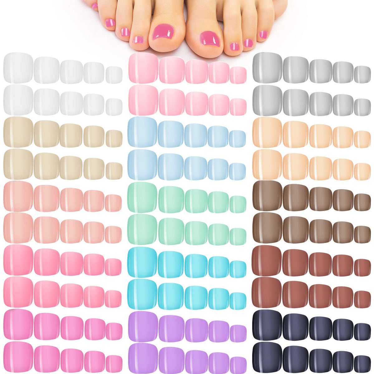 Maitys front packaging showing 720-piece set and color mix benefit