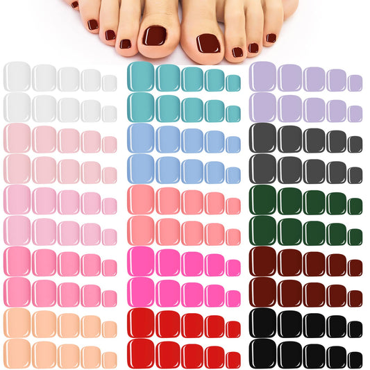 Maitys front packaging showing 720-piece toenail kit and contents benefit variety