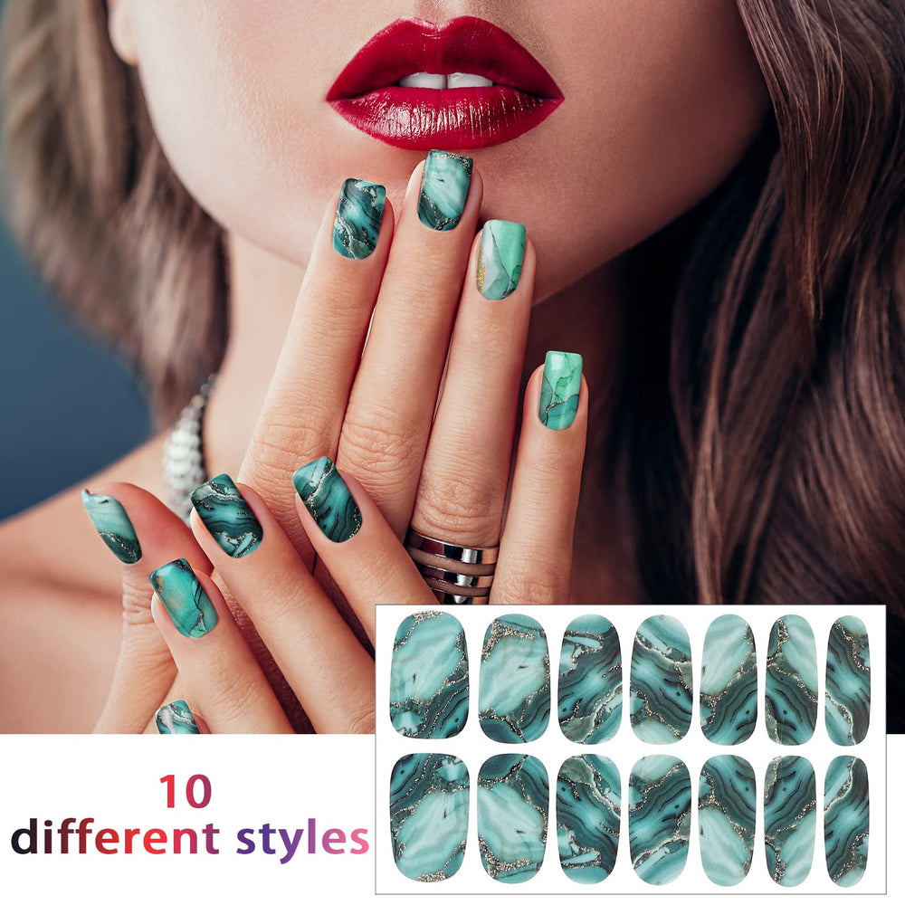 Maitys glitter gradient strip detail highlighting sparkle effect