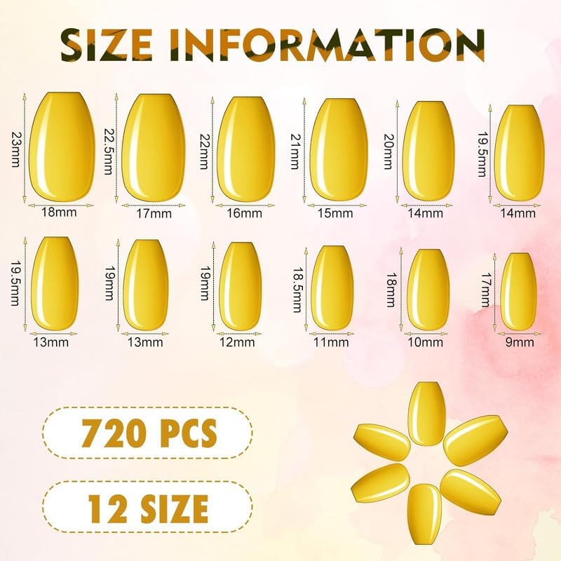 Maitys nails in hand showing scale and wearable medium length