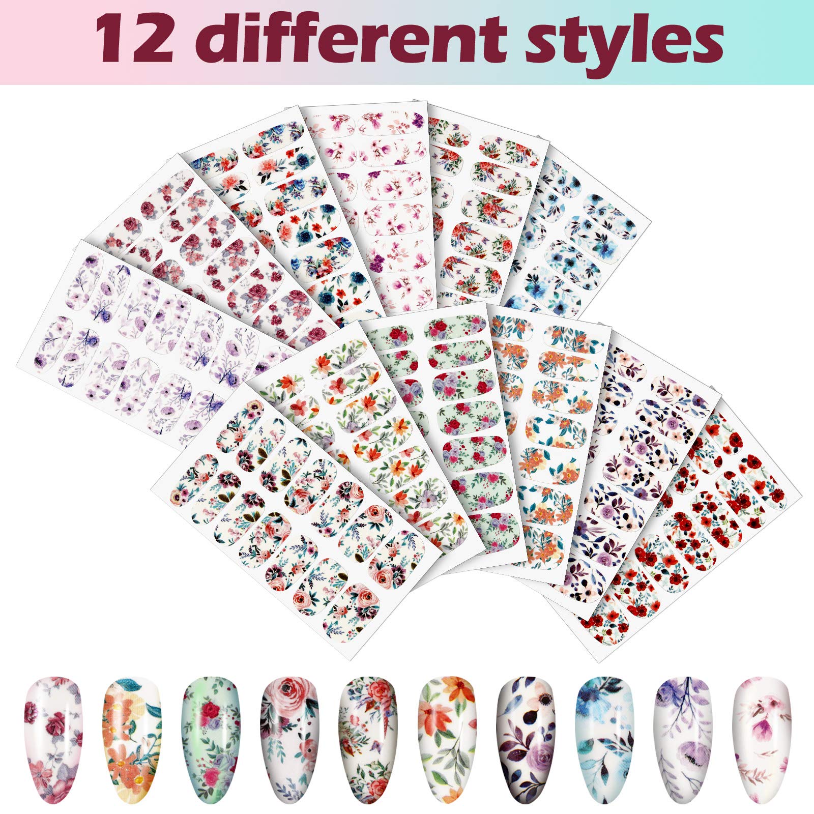Maitys close-up of flower and butterfly decal textures for clear color detail