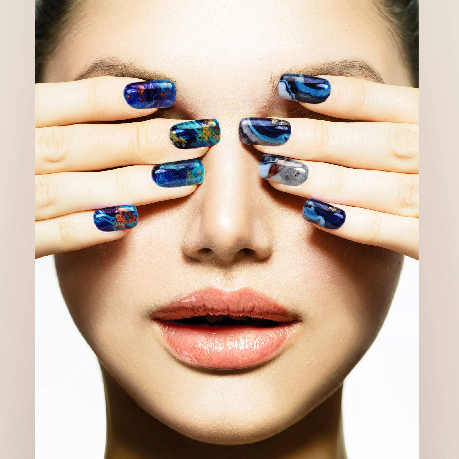 Maitys size comparison on fingers illustrating fit variety for every nail