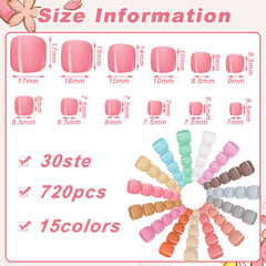 Maitys toe nail size layout with multiple sizes for a precise fit benefit
