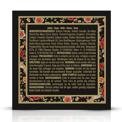 Maja soap displayed in a bathroom setting adding fragrance and decorative charm