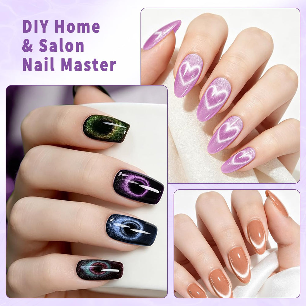 Majeree lifestyle scene of finished nails showcasing creative manicure inspiration