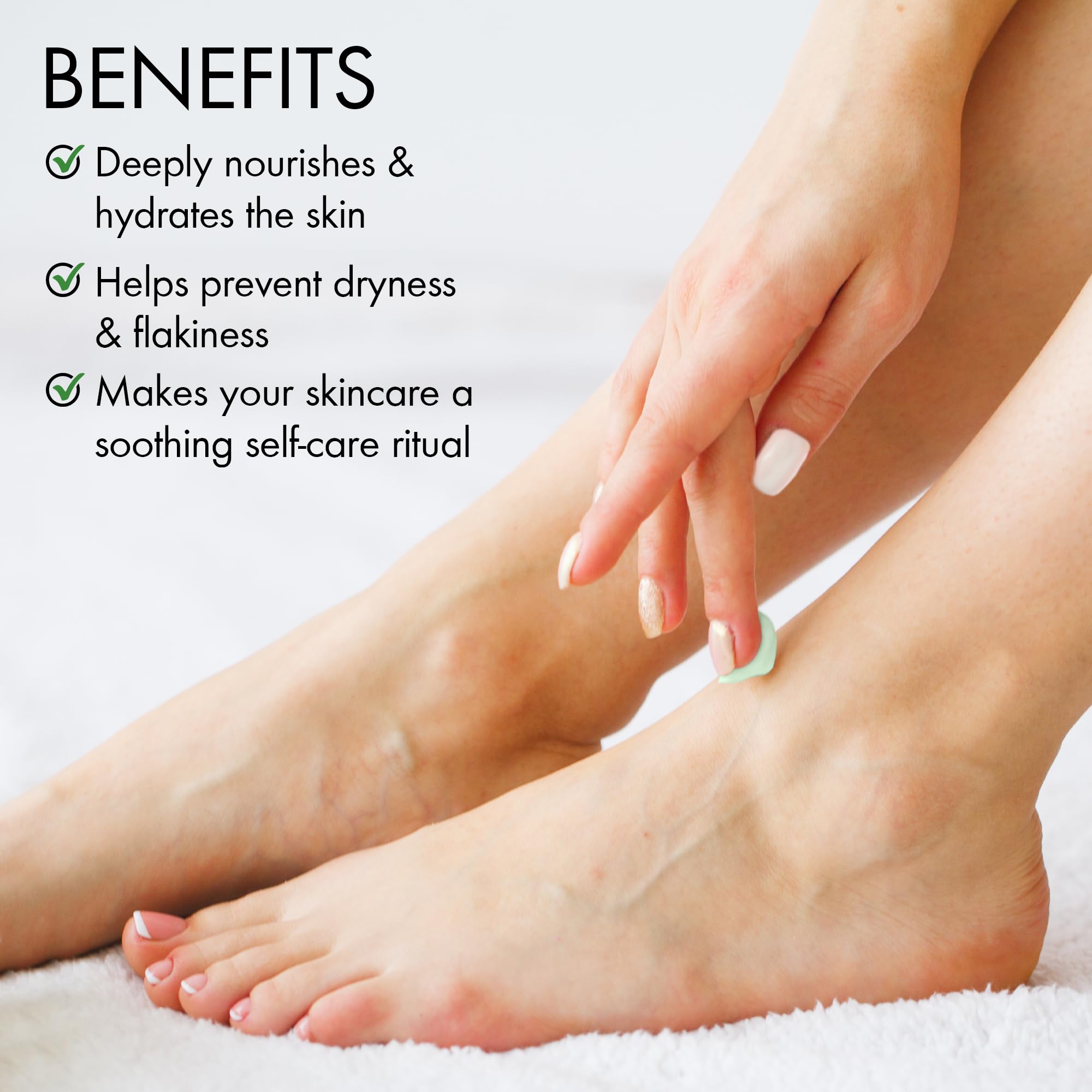 Majestic Pure before and after heels comparison showing smoother skin and callus reduction benefit