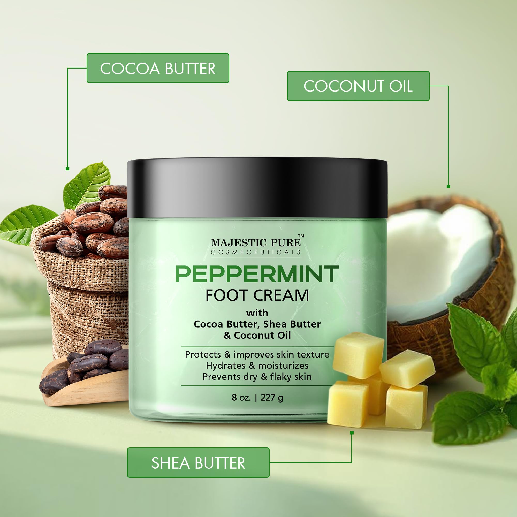 Majestic Pure applied during foot massage demonstrating warming sensation and relaxation benefit