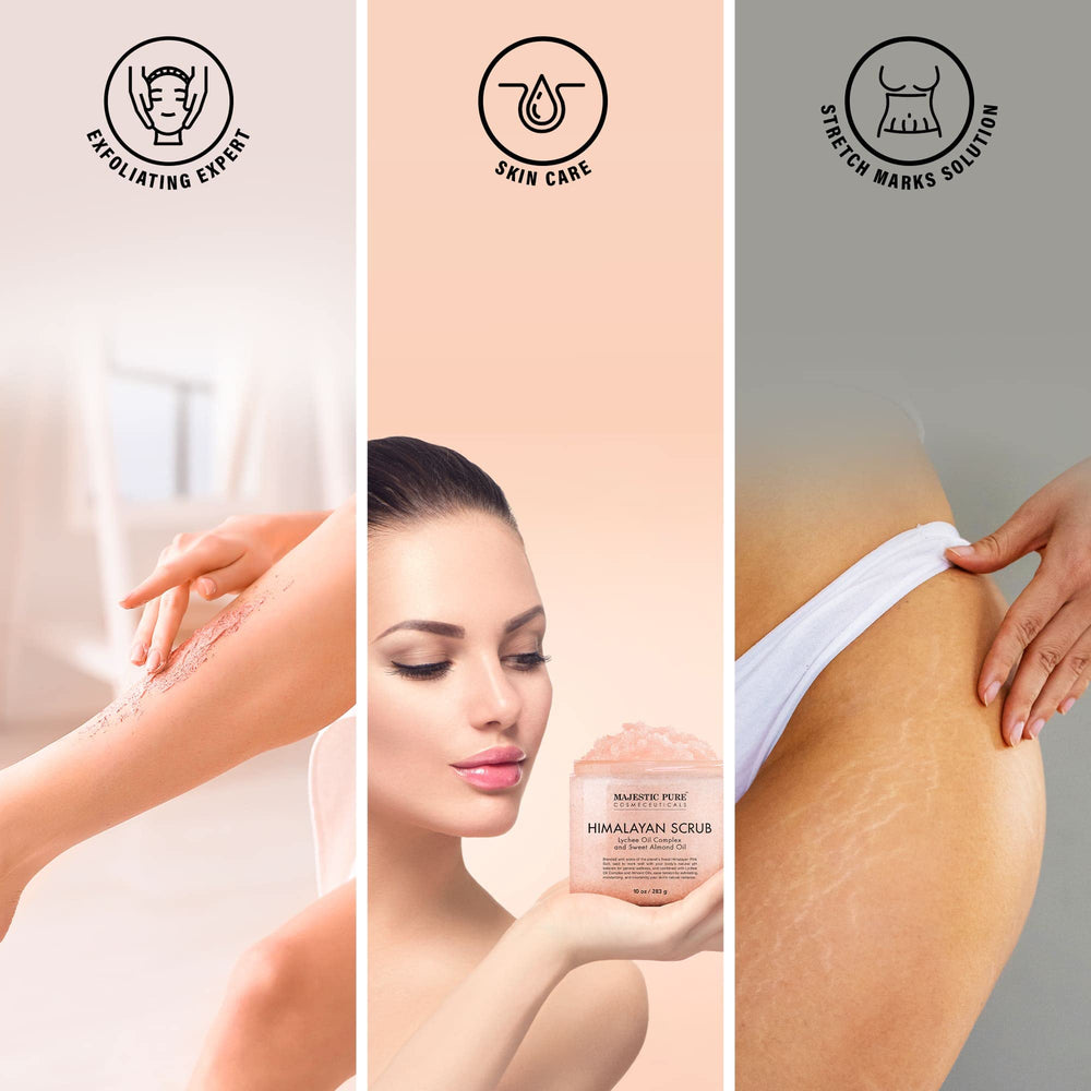 Majestic Pure label close-up showing natural ingredients and purity