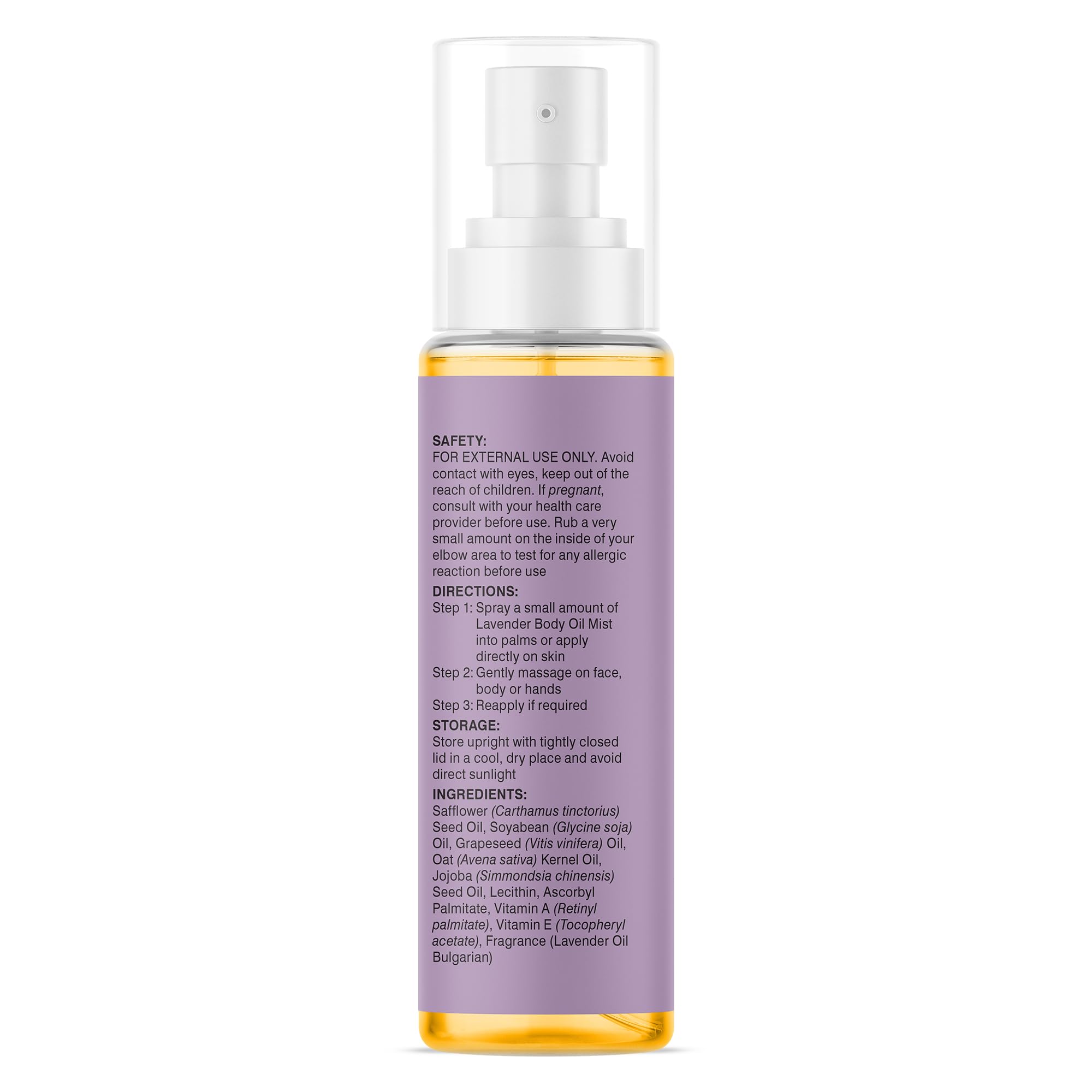 Majestic Pure label close-up displaying ingredient clarity and cruelty-free ethics benefit