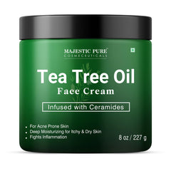 Majestic Pure open jar texture close-up showing creamy absorbable formula