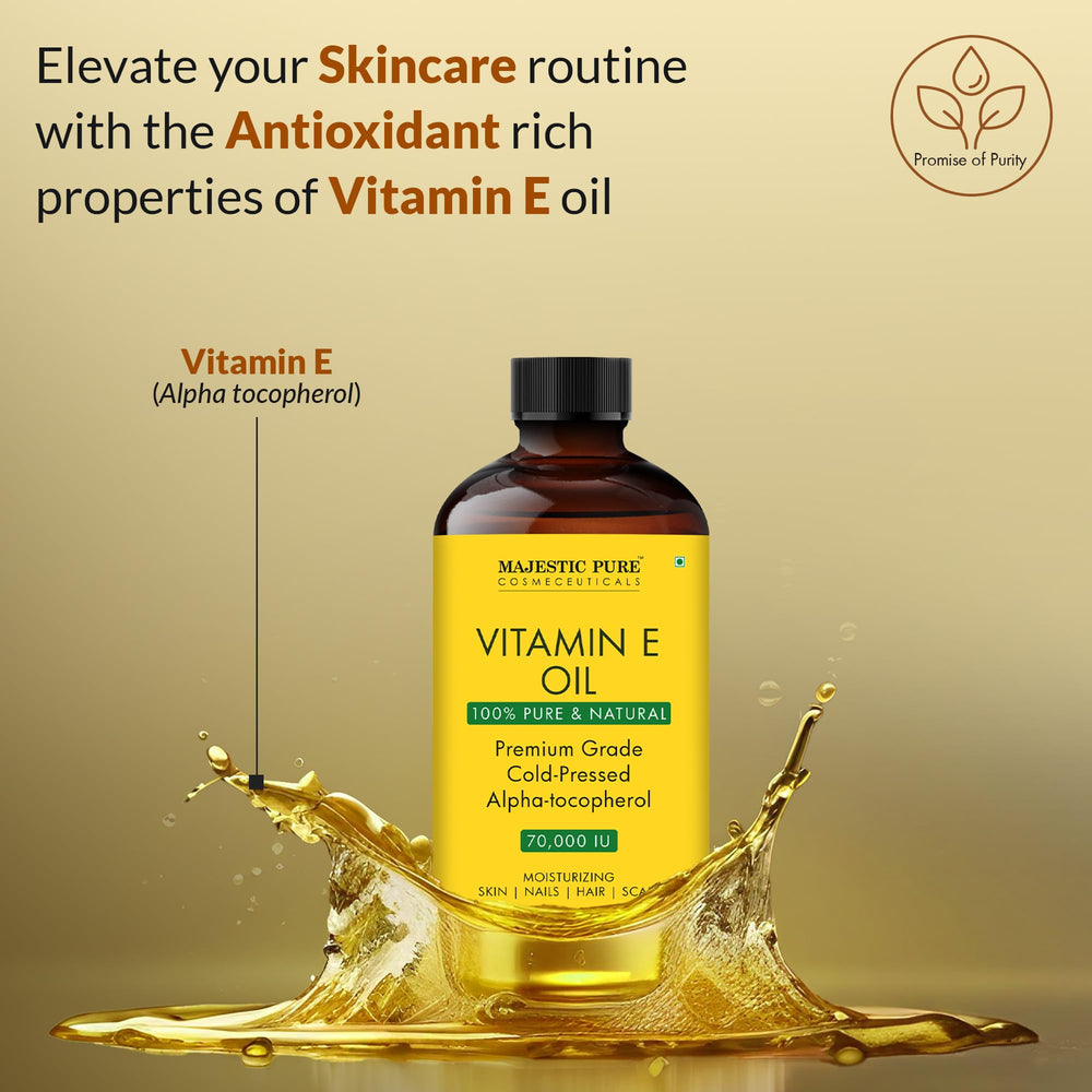 Majestic Pure oil texture being poured, showing smooth absorbency benefit