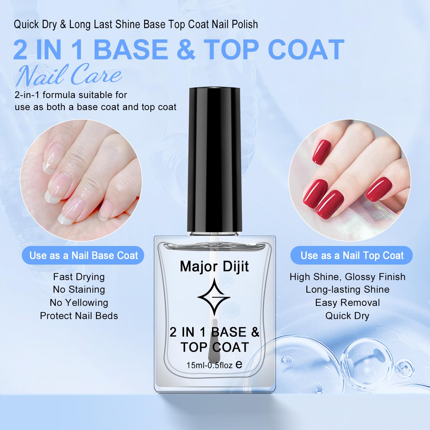 Major Dijit brush stroke detail displaying smooth application and streak-free coverage