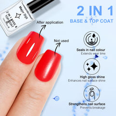 Major Dijit high-gloss finish on nails highlighting long-lasting shine benefit