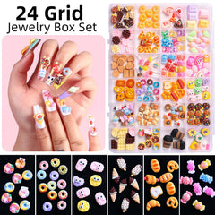 Major Dijit charms applied on nails showing playful manicure enhancement
