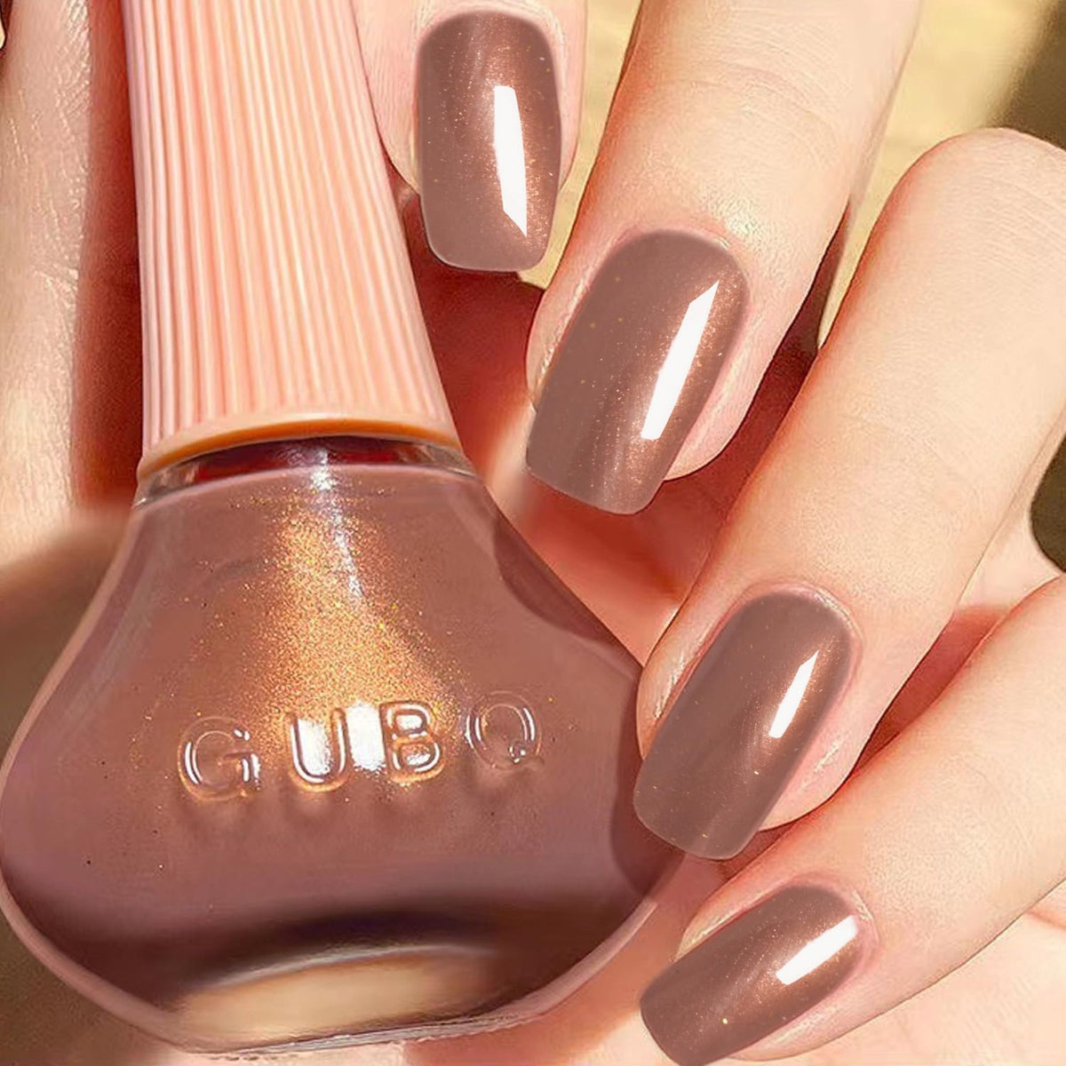 Major Dijit bottle front view showing ochre color and glossy finish benefit