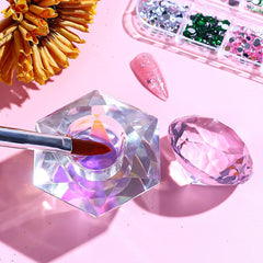 Major Dijit dish beside a coin to show compact size for salon portability and storage