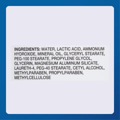 MAJOR ingredient label close-up showing lactic acid and pH information