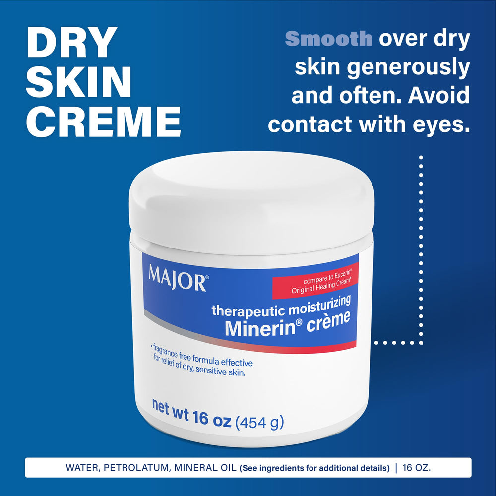 MAJOR applying creme to hand for instant moisturizing relief