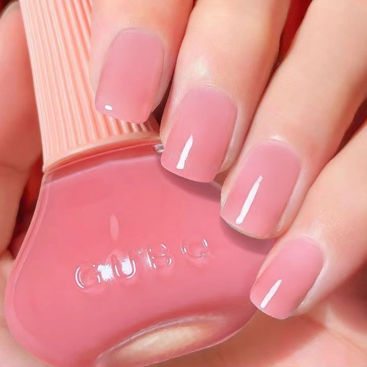 Major Dijit bottle front view showing nude pink color and glossy finish