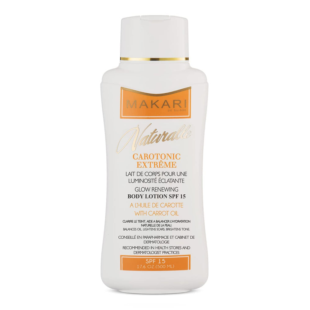 MAKARI front packaging showing 17.6 oz bottle for clear product ID and benefit