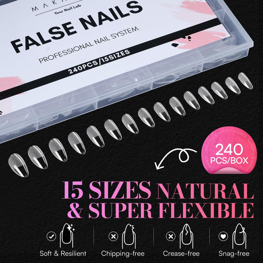 Makartt styled almond tips showcasing creative nail art possibilities