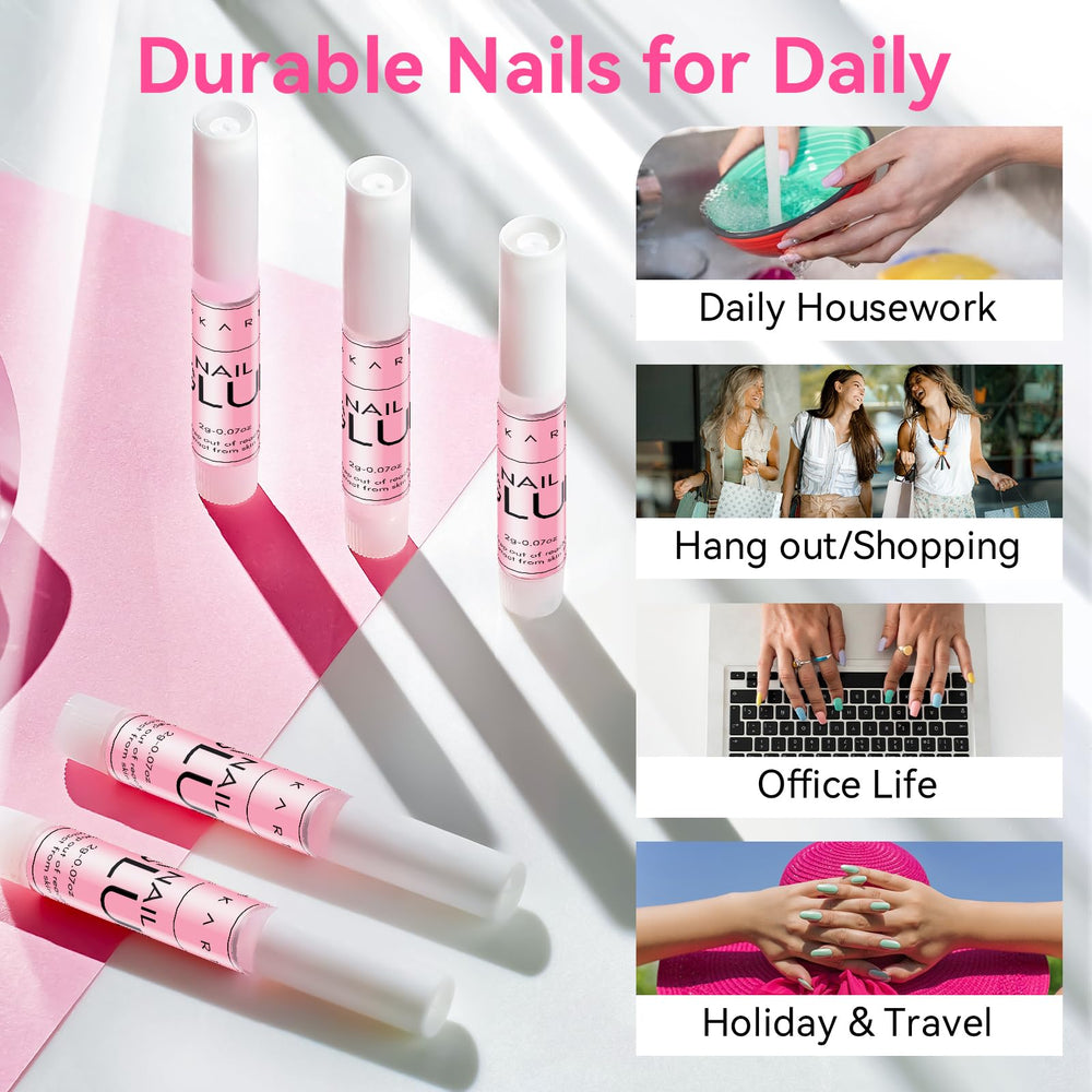 Makartt securing rhinestone on nail art, precise adhesion for decorations