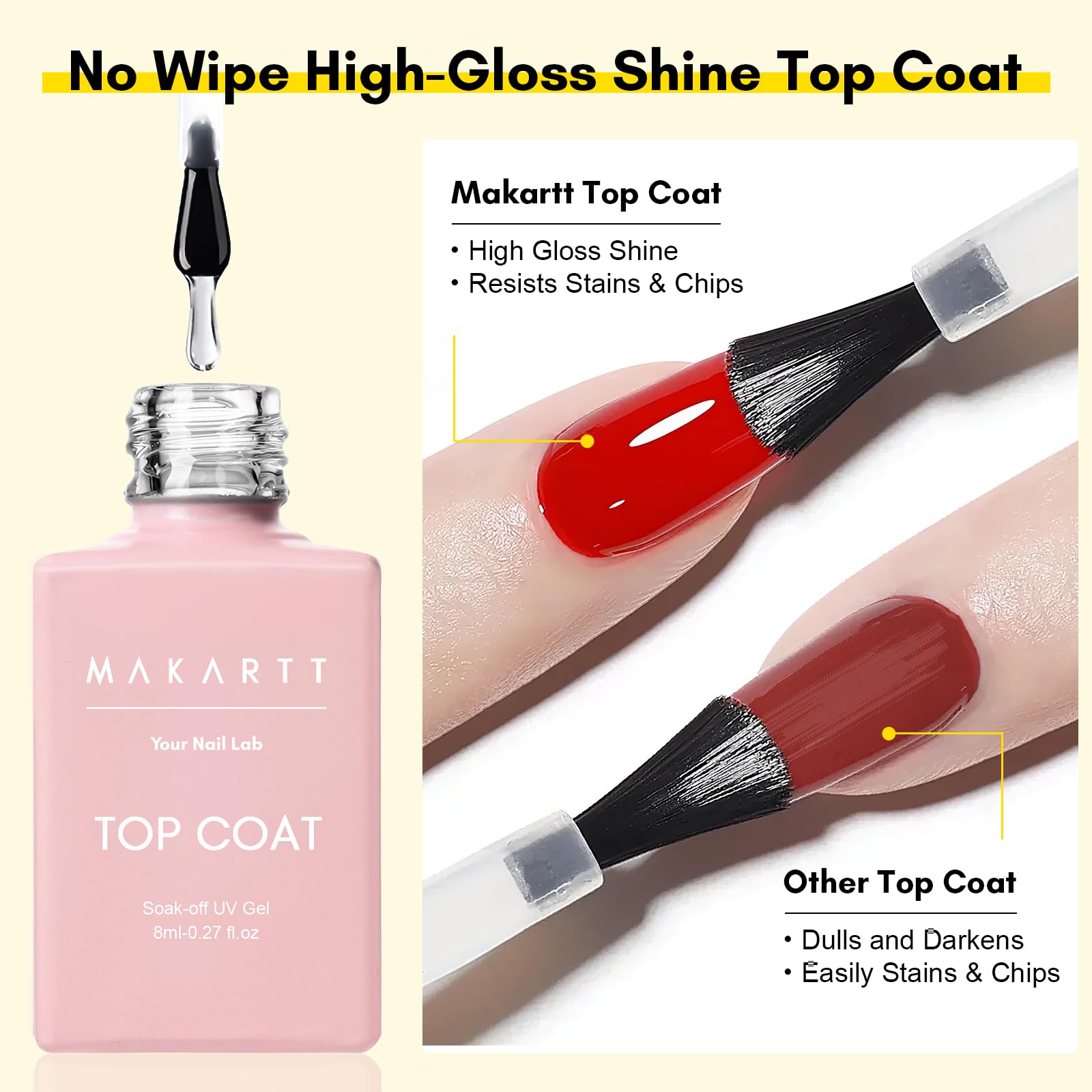 Makartt base coat brush stroke texture showing smooth adhesion