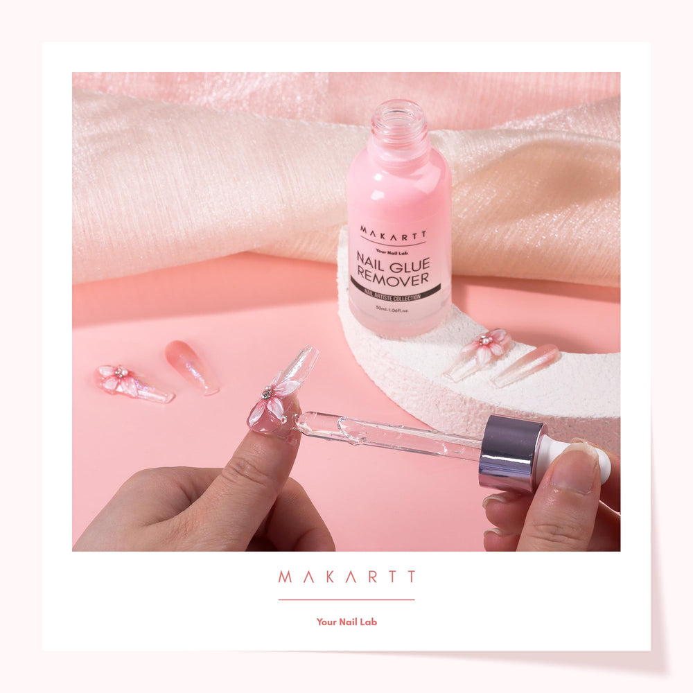 Makartt before and after press-on removal illustrating cleaner nail finish
