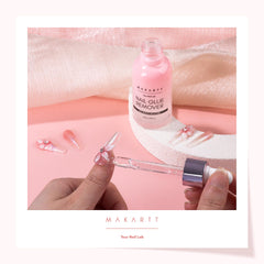 Makartt before and after press-on removal illustrating cleaner nail finish