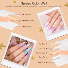 Makartt marble nail example showing soft blended color effect