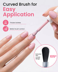 Makartt polish stroke on white showing creamy self-leveling texture
