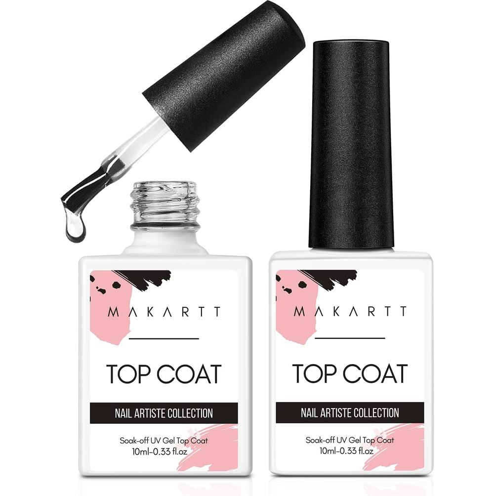 Makartt bottle front showing clear glossy finish for long-lasting shine