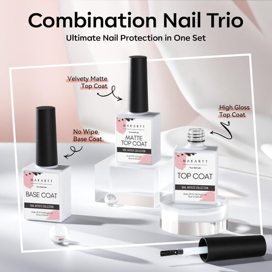 Makartt bottle close-up with brush out showing smooth gel flow for easy application