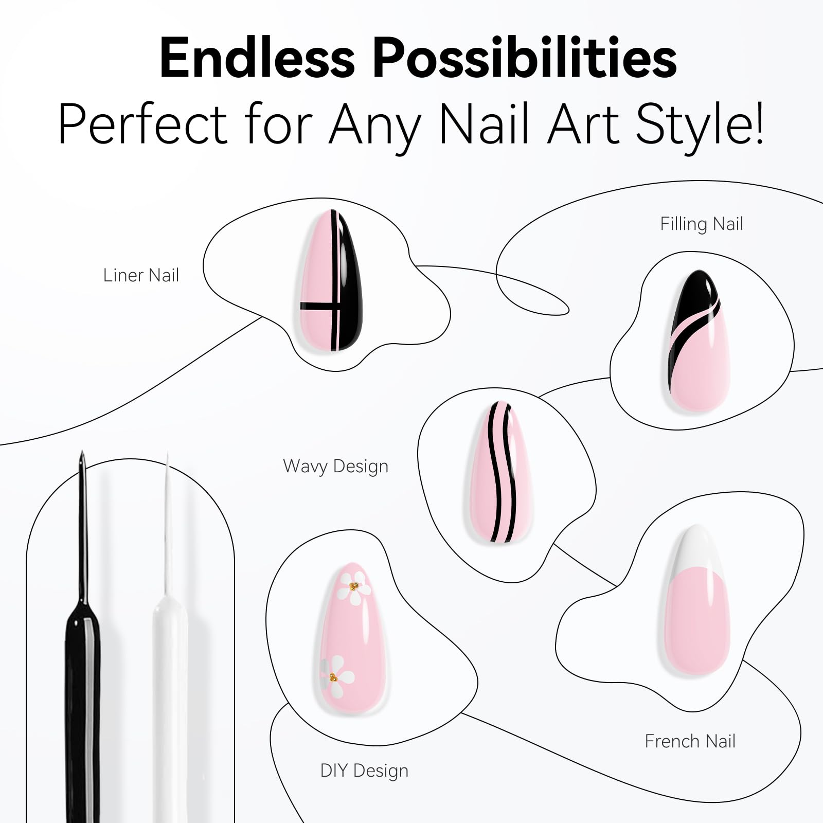 Makartt thin brush tip close-up enabling precise strokes and tiny details