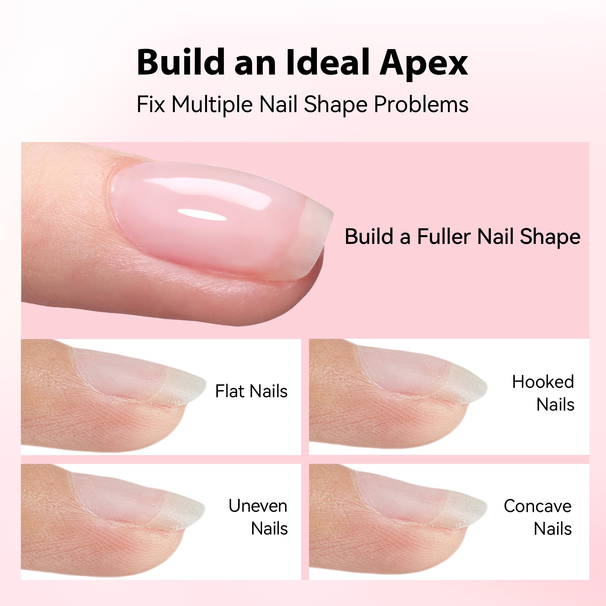 Makartt gel applied to press-on tip demonstrating strong bonding benefit