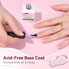 Makartt charm glue demo holding a rhinestone securely for neat nail art benefit